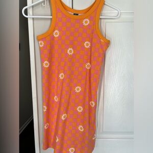 Old Navy Vibrant Orange and Pink Dress